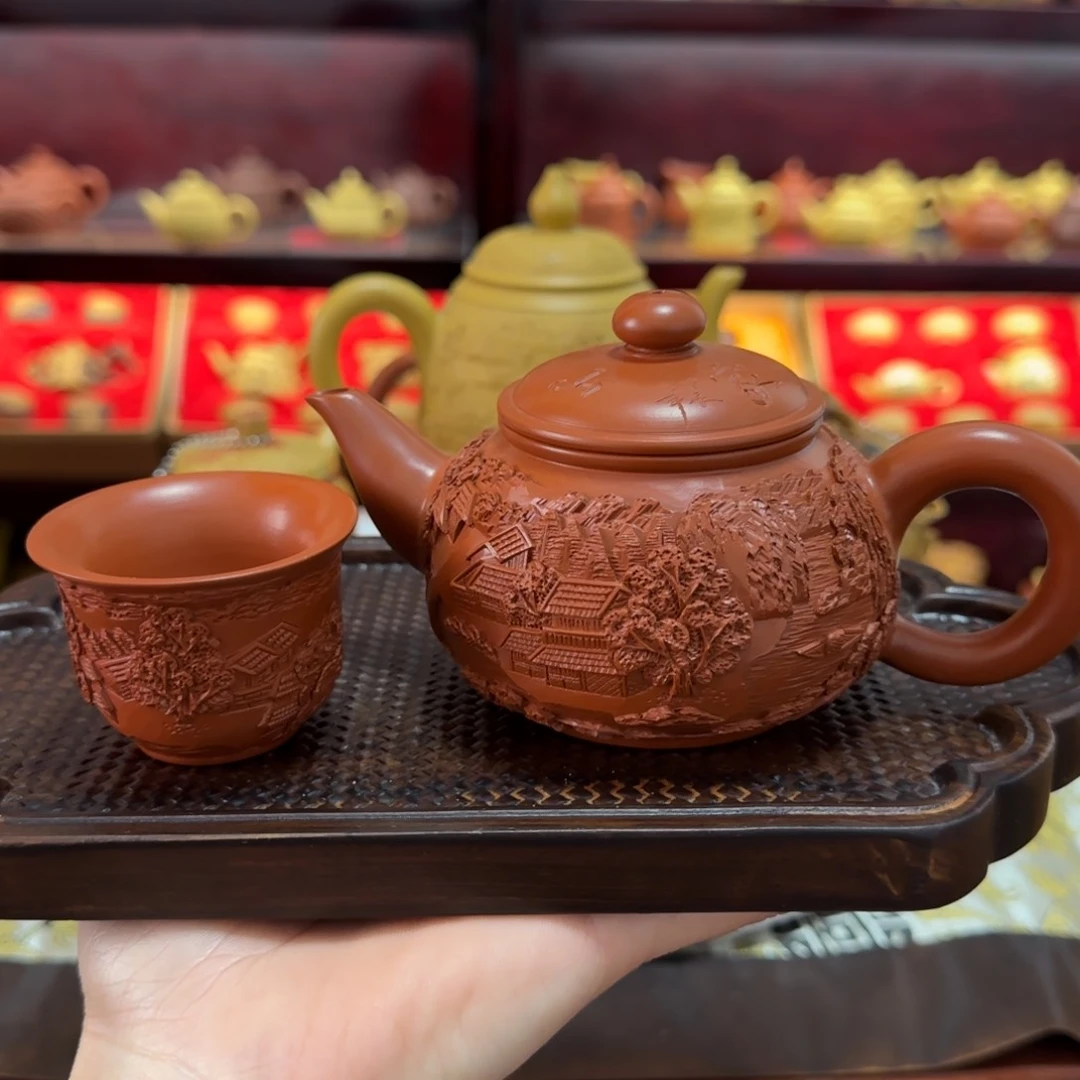 【闪购商品】紫砂茶壶水平山水