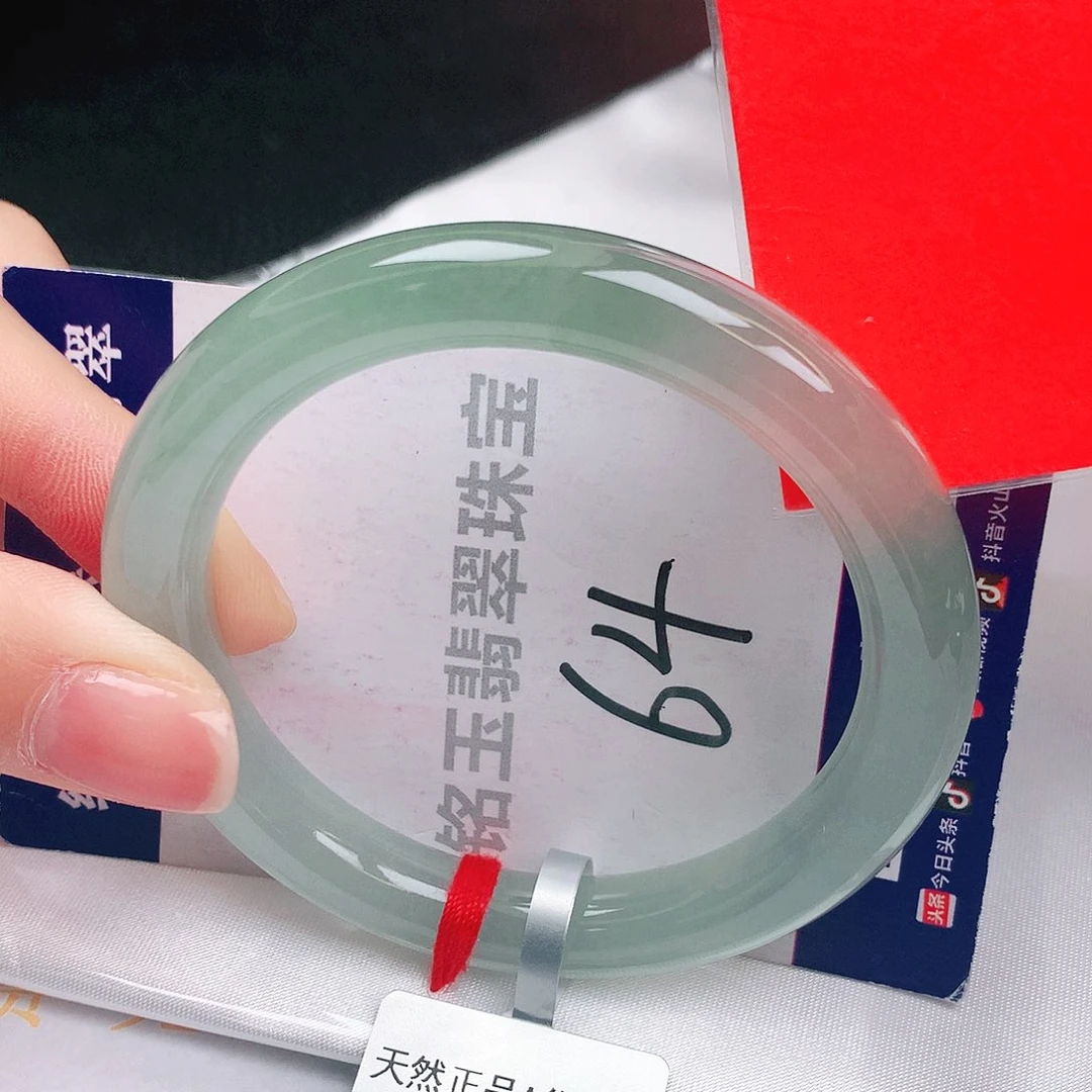 翡翠未镶嵌手镯缅甸天然a货翡翠手镯