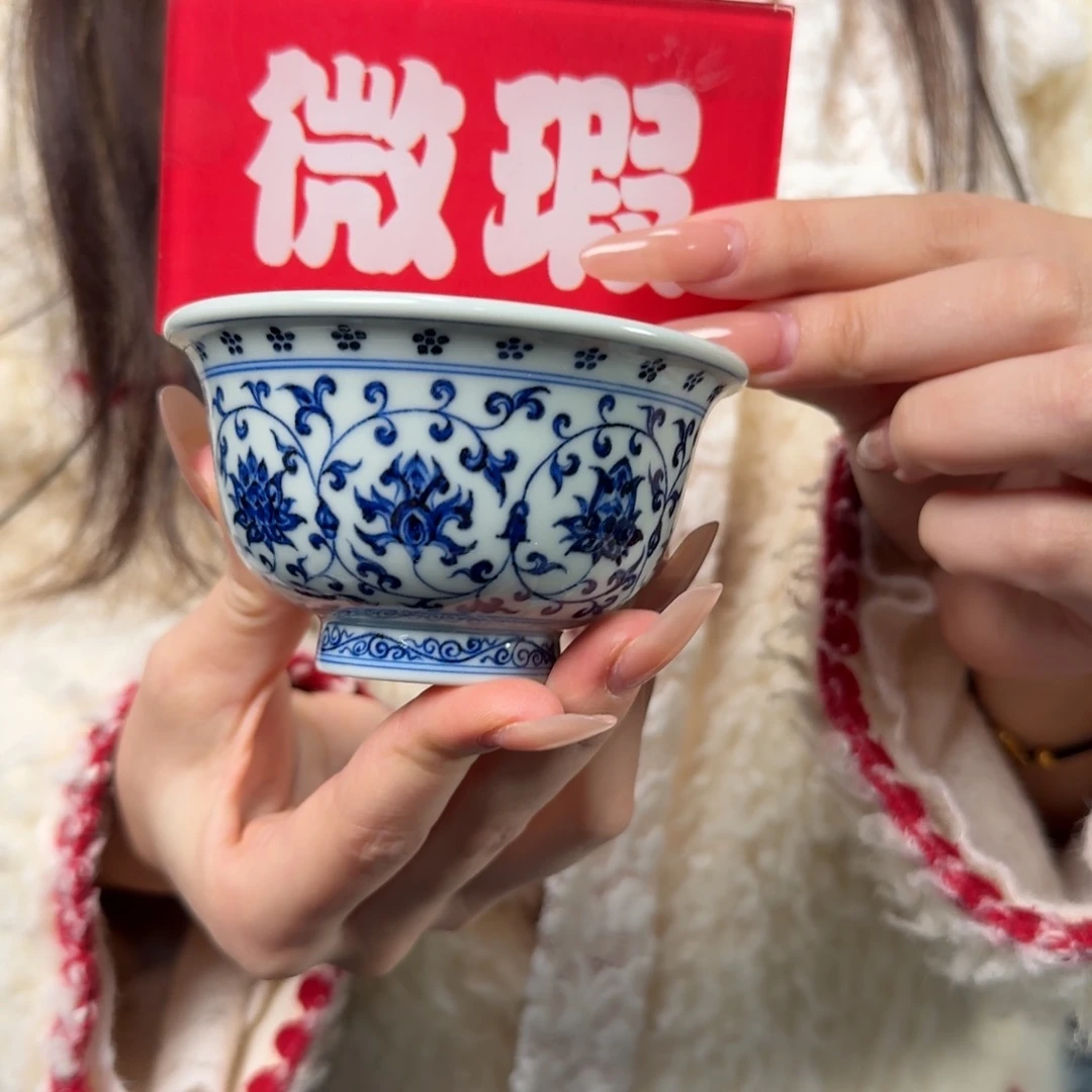 陶摆件三方双狮大压手