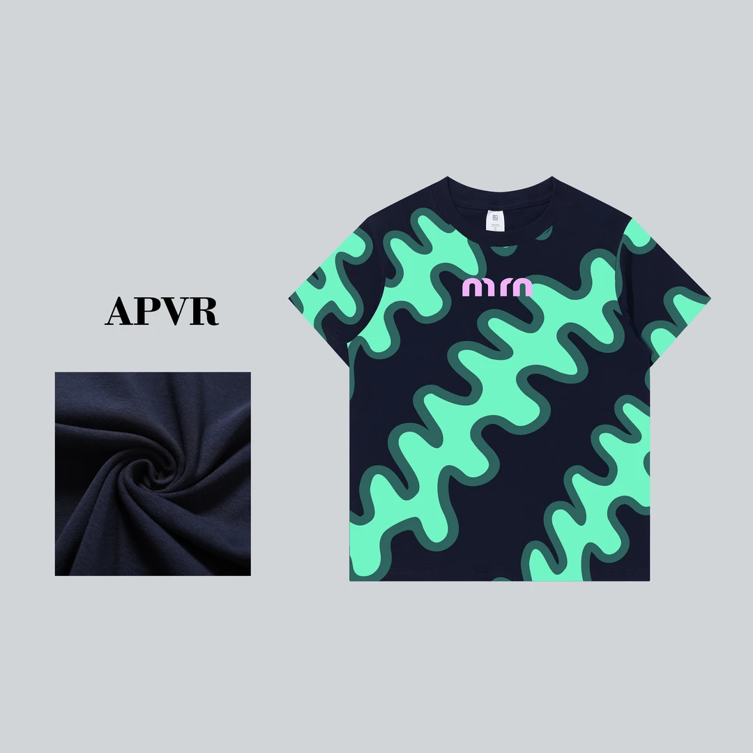 Apvr满印25年新款潮牌设计时尚百搭圆领短袖T恤女T499