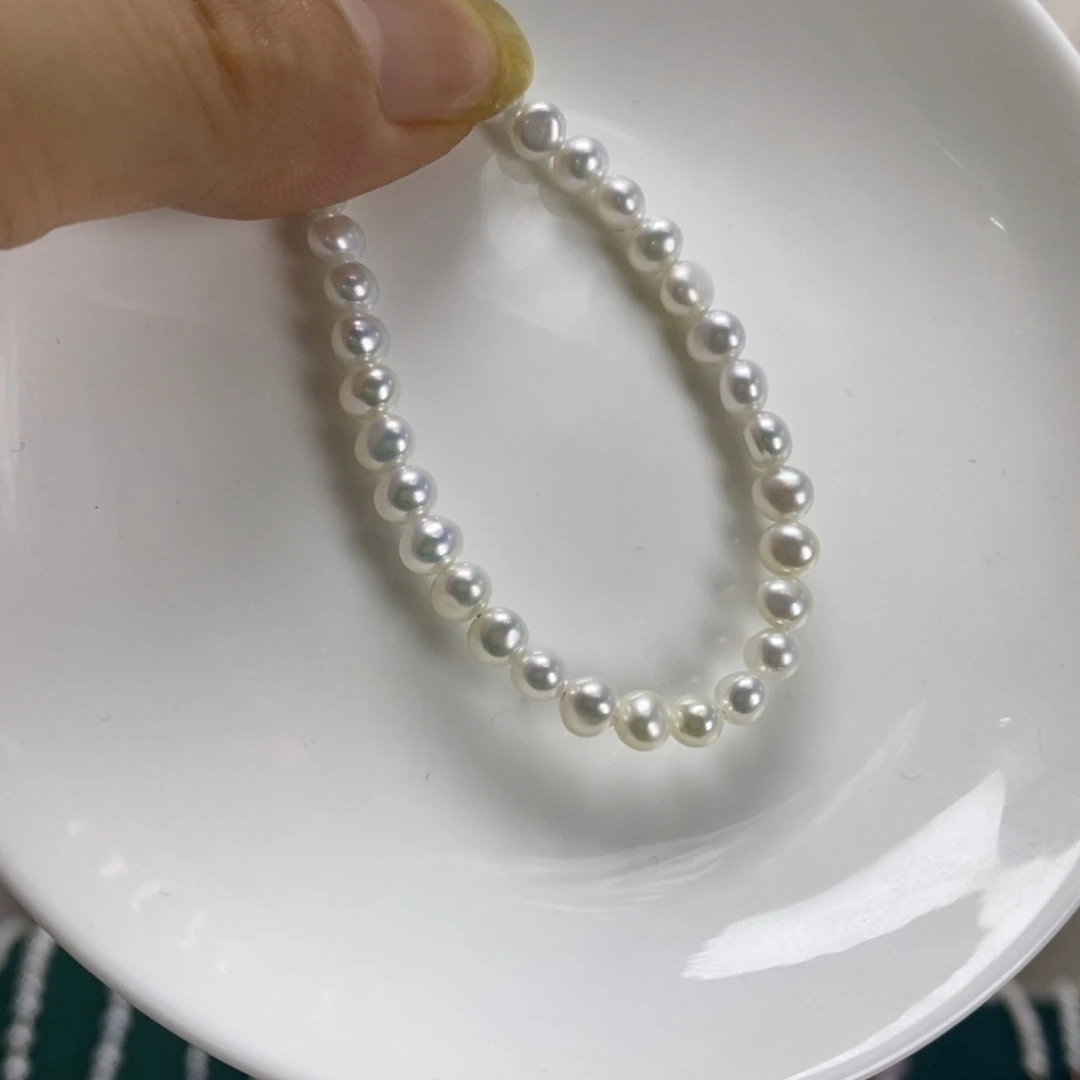 淡水珍珠手绳银S925镶嵌