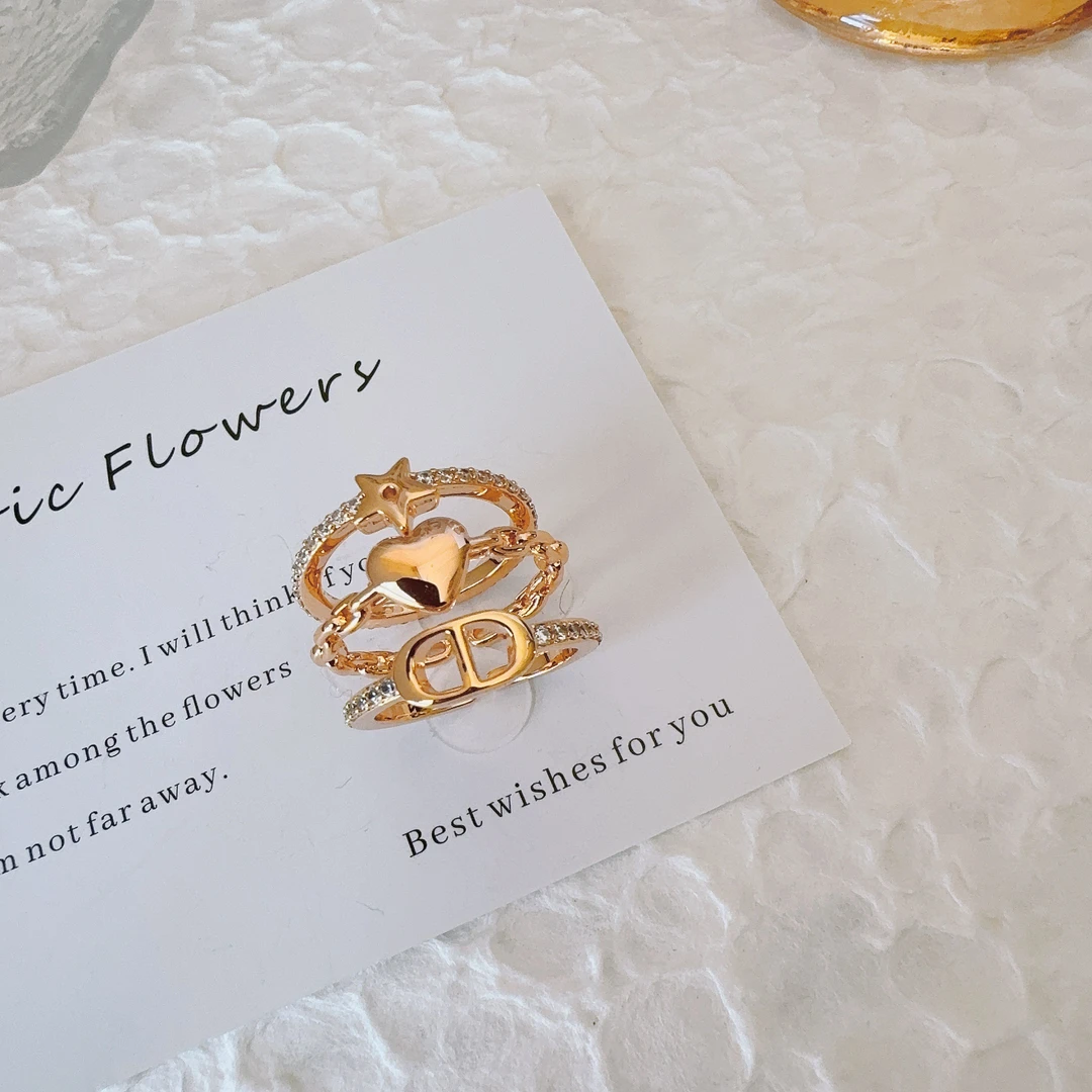 铜合金戒指 1811 时尚气质开口戒指