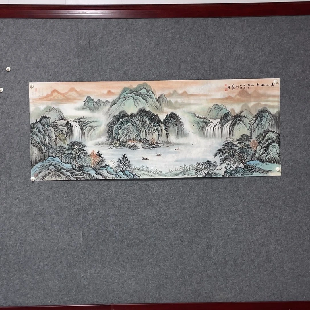 悦***善国画小六尺178.69画芯 捡漏