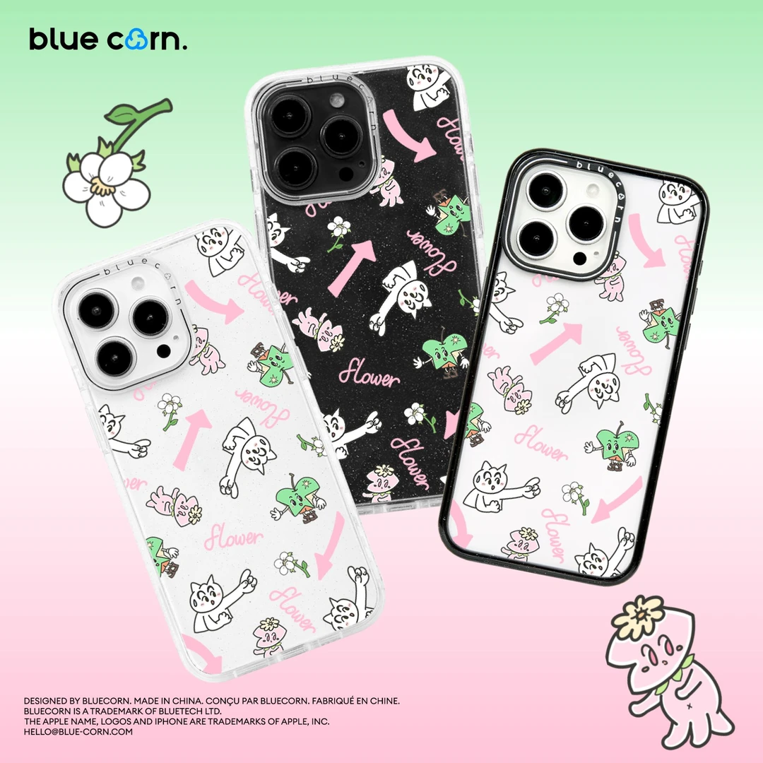 Bluecorn联名Quevy花之向 适用于iPhone17/16/15/ProMax手机壳