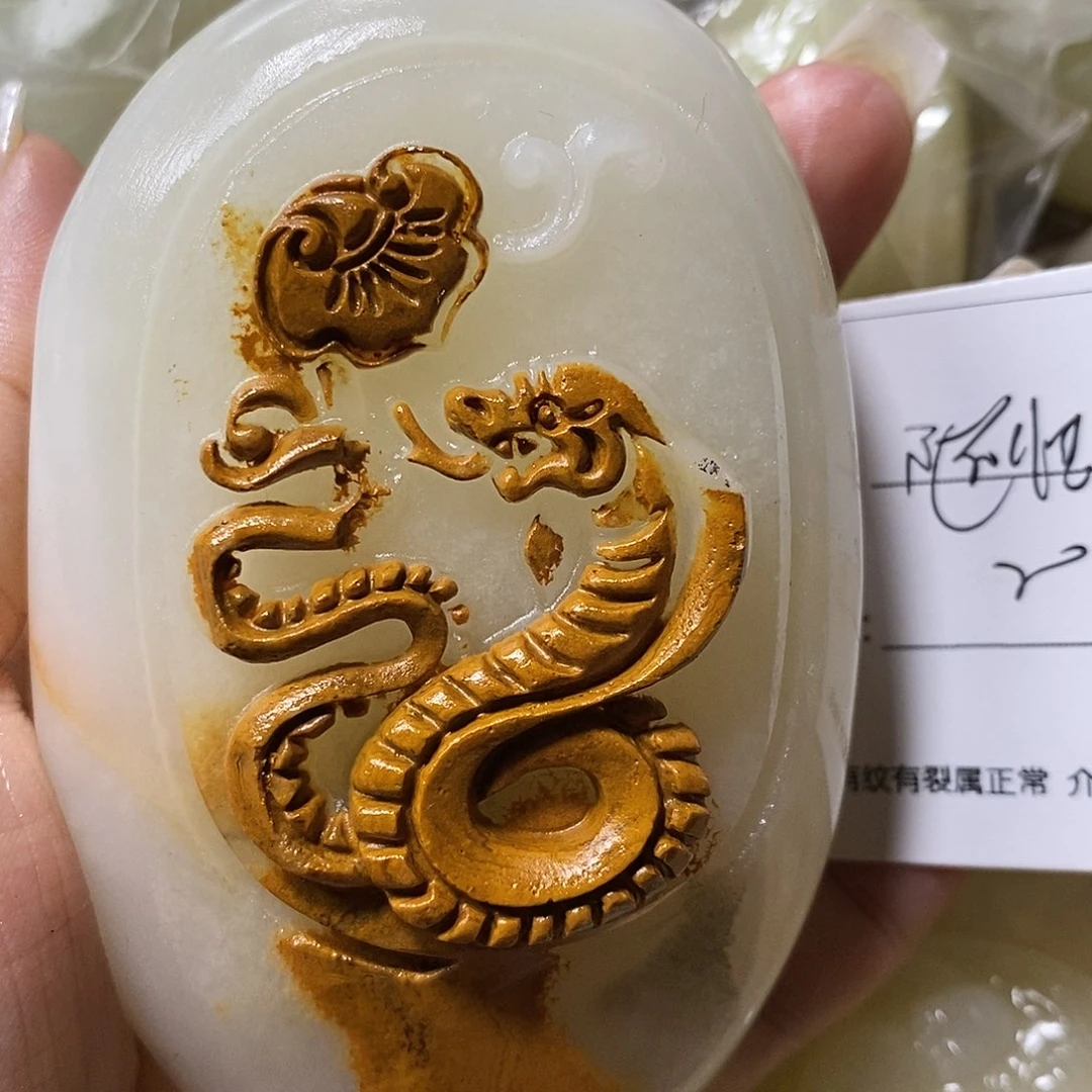 石材随***诗古青石手把件