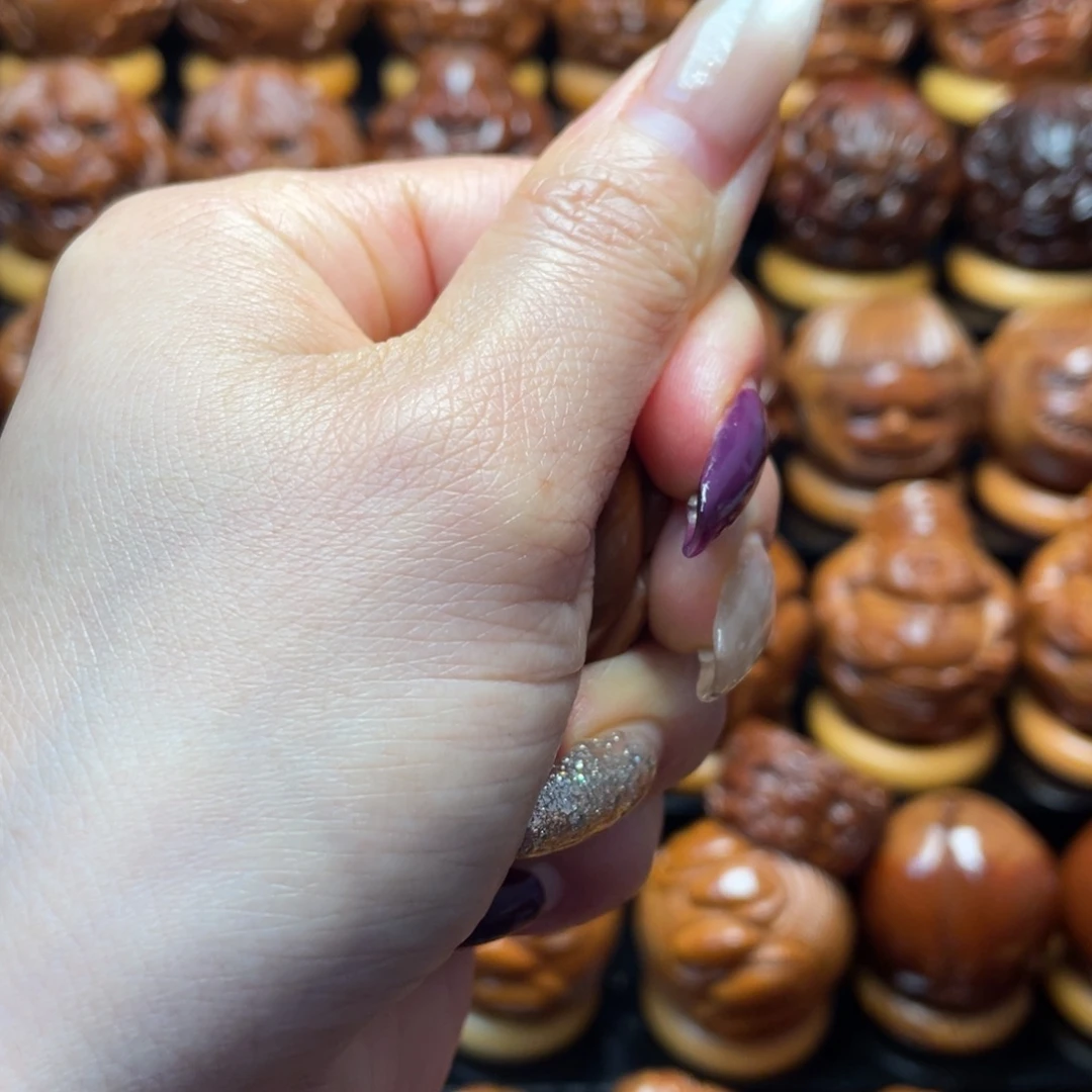 把件橄榄核橄榄球三面