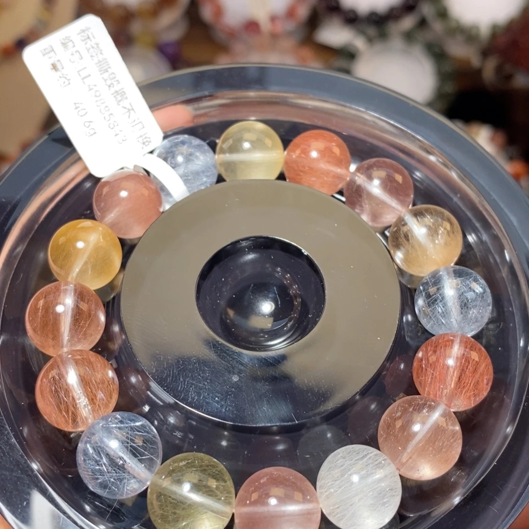 水晶手链未镶嵌F彩兔毛12.2