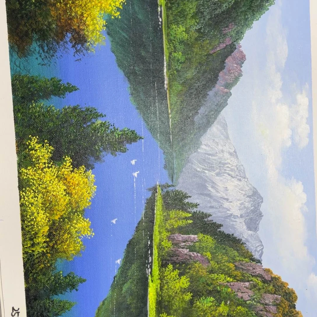 油画在哪呢我想问一下你