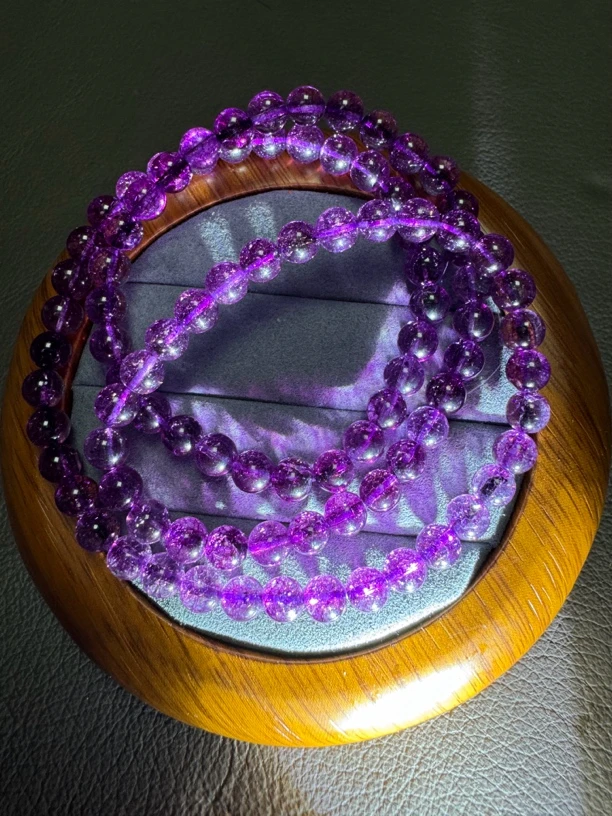 紫色多圈手串 紫色 G325