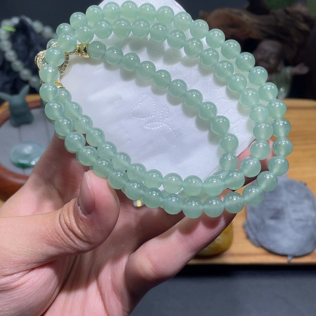 定制翡翠未镶嵌长串