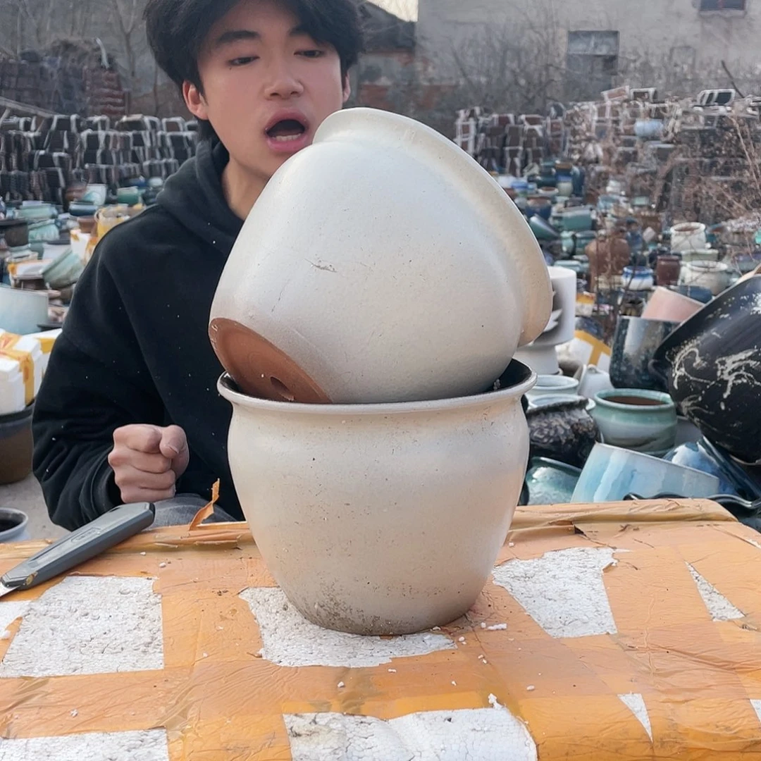 红陶宜兴紫砂花盆