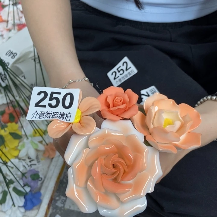 杯手工制作陶瓷花