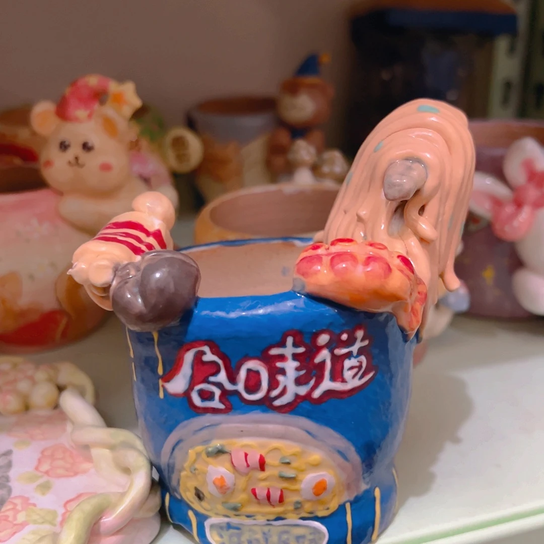 双11狂欢老梧家纯手工多肉花盆福福