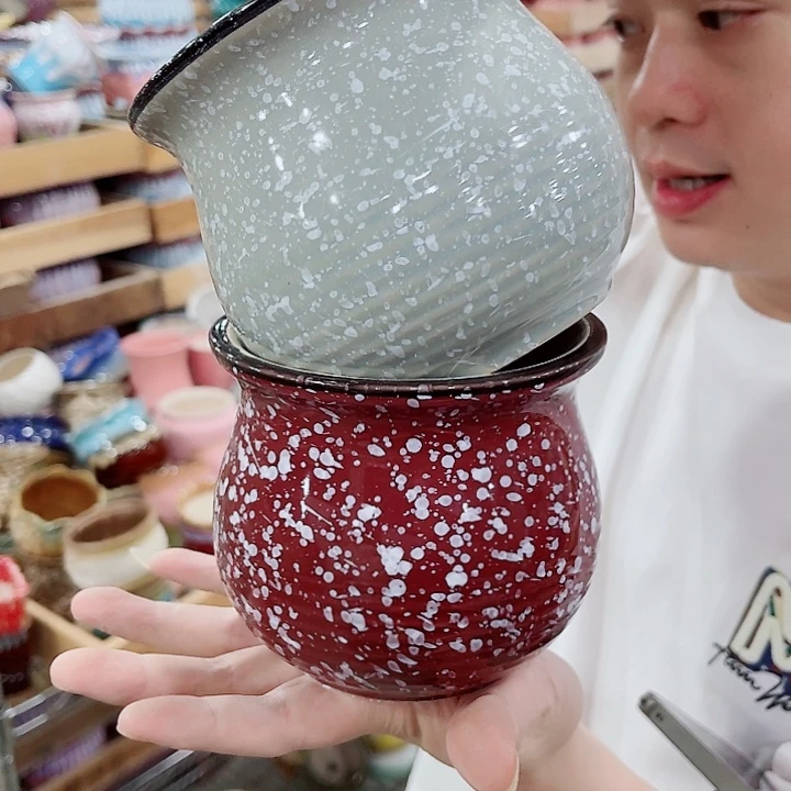 有孔，凑10元包邮陶瓷花盆发货！