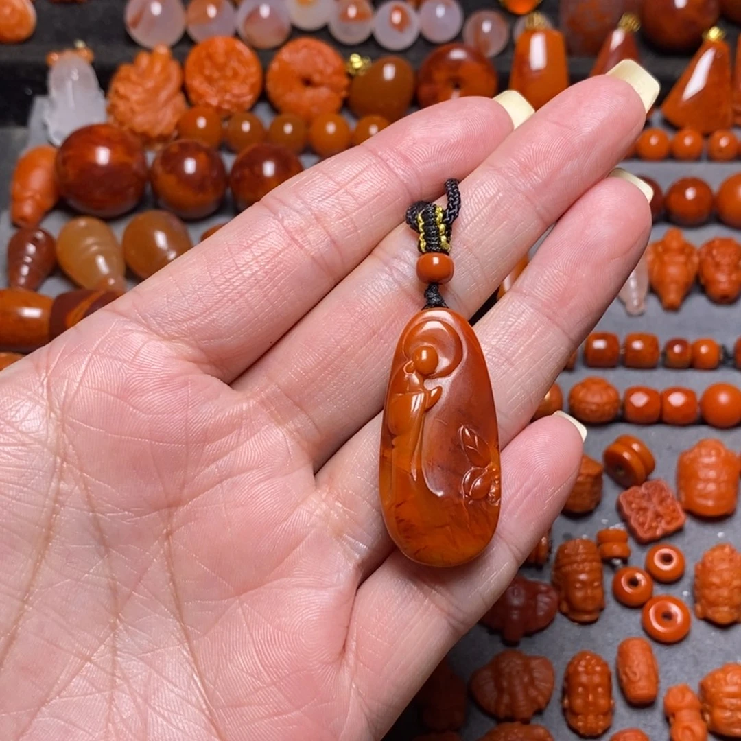 南红玛瑙未镶嵌手链