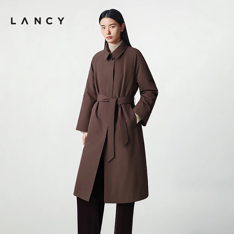 LANCY/朗姿2025冬季新款优雅气质简约时尚羽绒服