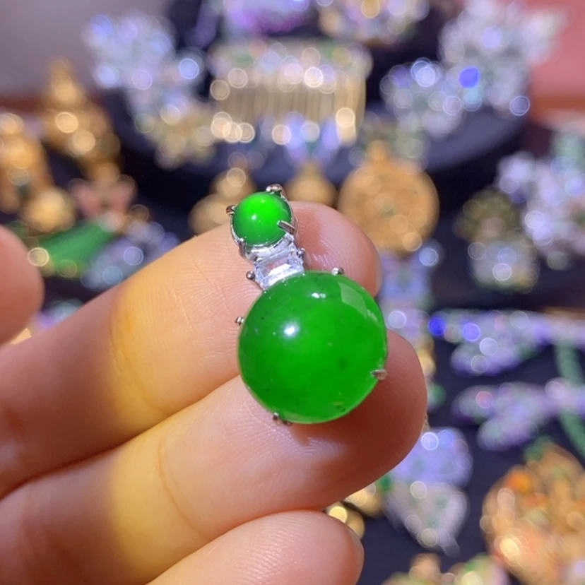 【闪购商品】银S925镶嵌挂件翡翠