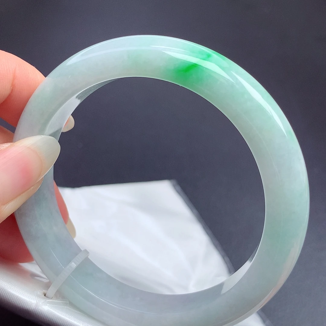 翡翠未镶嵌手镯58.7圈口