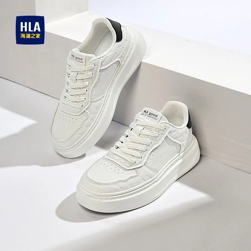 海澜之家男鞋爆款2025秋季新款潮流运动小白鞋休闲板鞋男士增高鞋