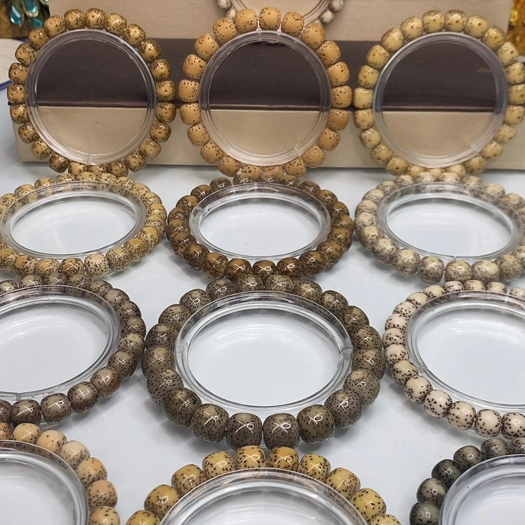 手串星月菩提5m一物一图原生态同枝顺白无星