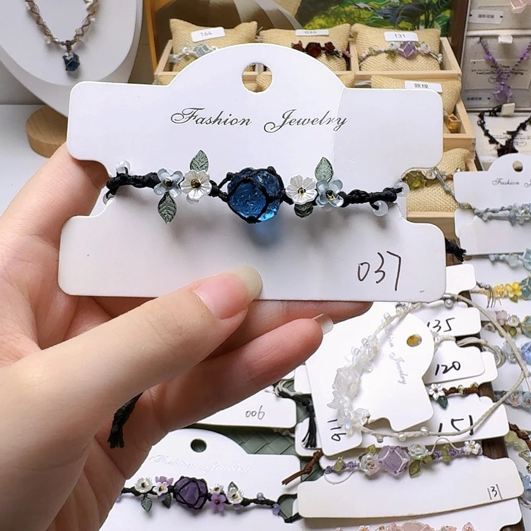 石英石纯铜锡合金纯铜037手链