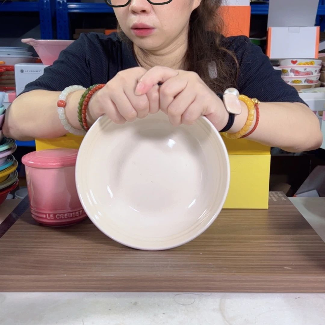 陶瓷米白色燕麦碗