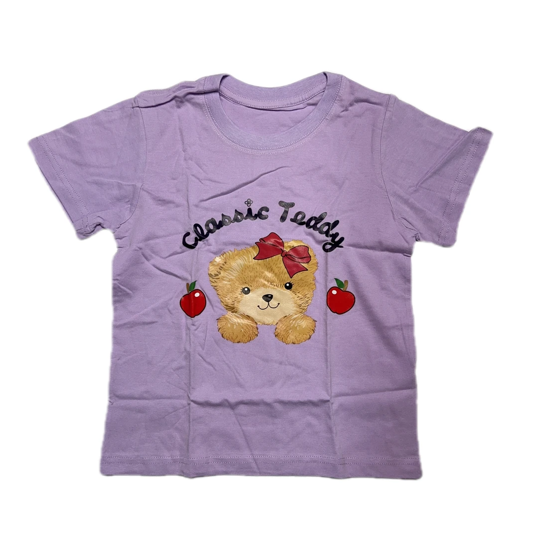 儿童夏季百搭短袖T桖纯棉童装儿童夏款上衣印花圆领