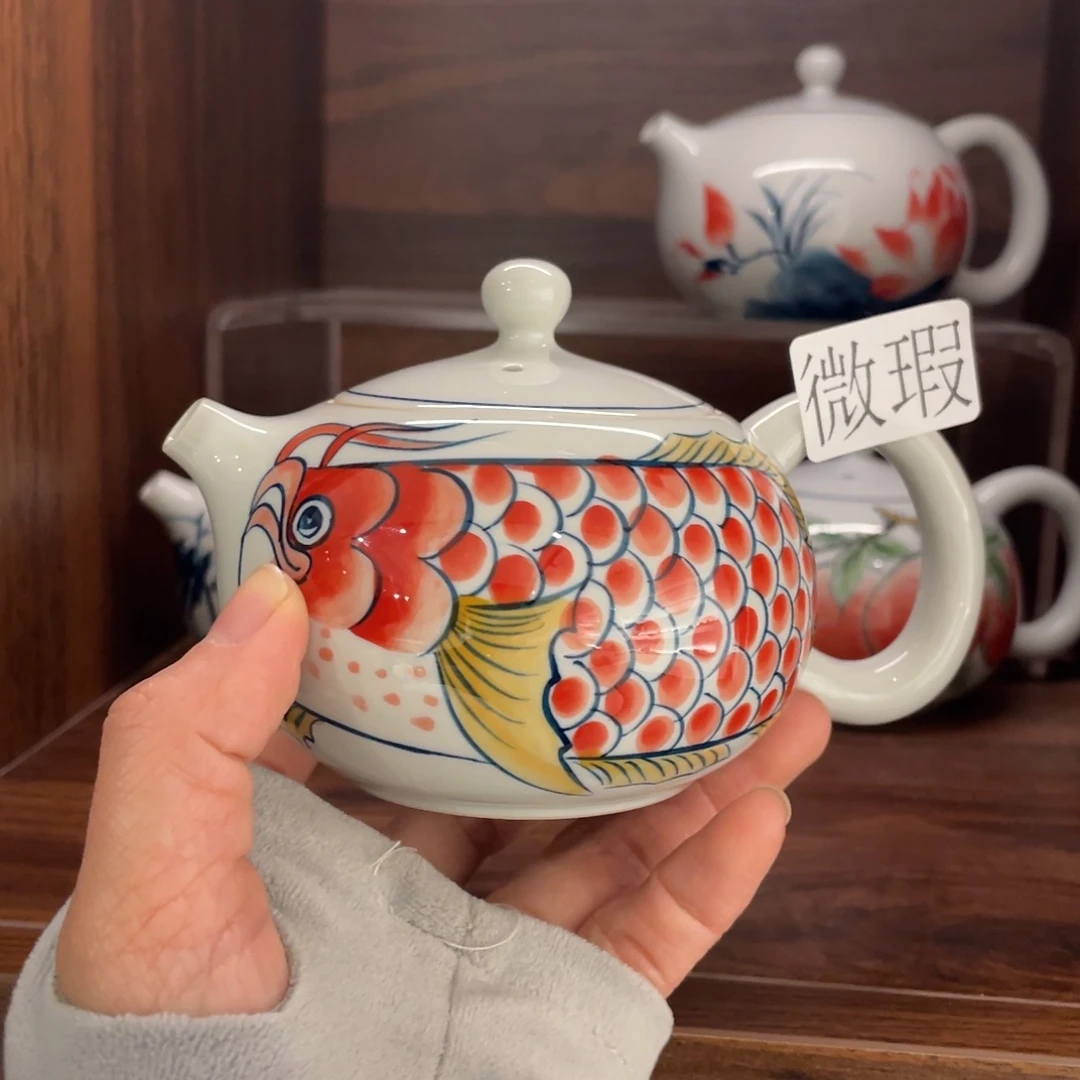 微瑕釉下彩纯手绘