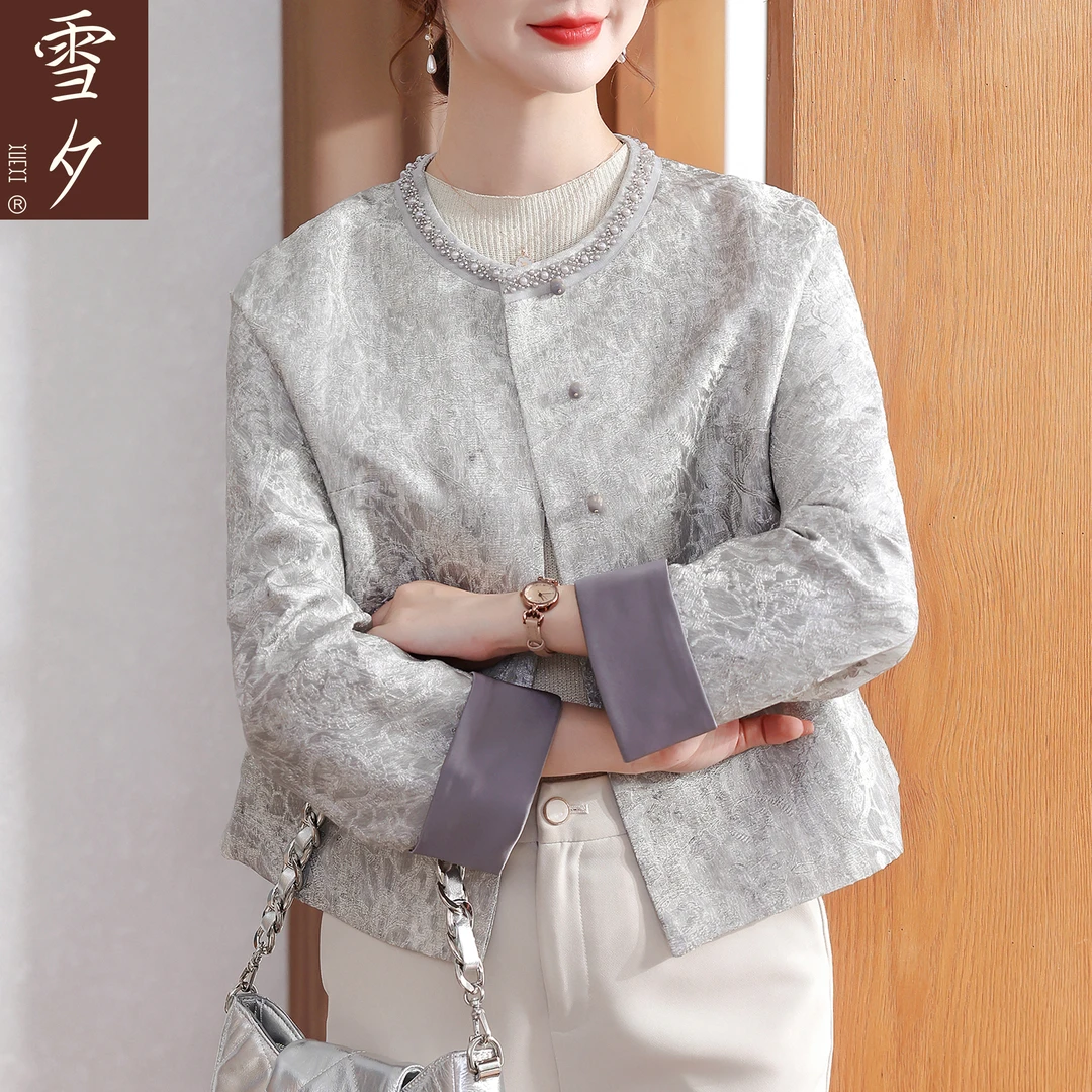 妈妈秋季外套2025新款今年流行中老年女装新中式国风小香风上衣服