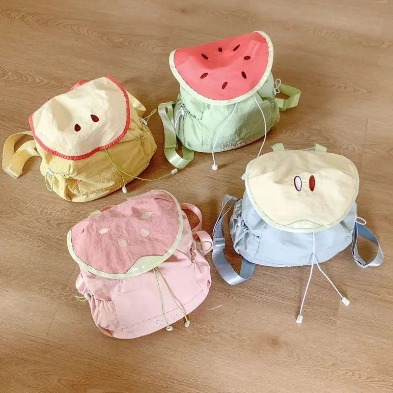 夏季多巴胺水果双肩包大容量夏季新款书包旅游轻便高颜值可爱背包