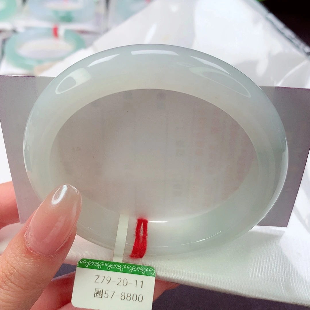 翡翠未镶嵌手镯缅甸天然a货翡翠手镯