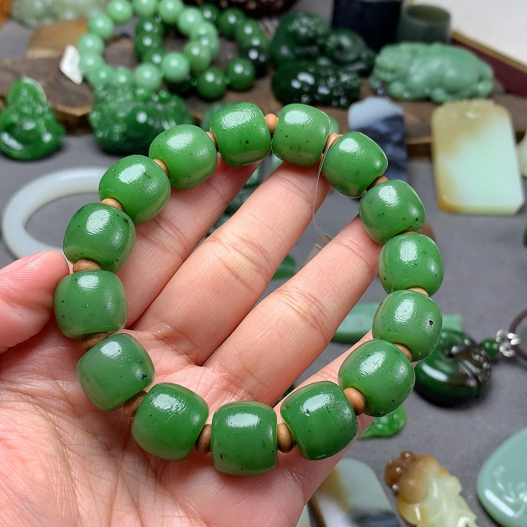 和田玉手串未镶嵌