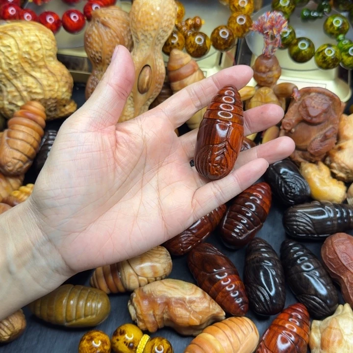 龙***海松木琥珀木文玩手串