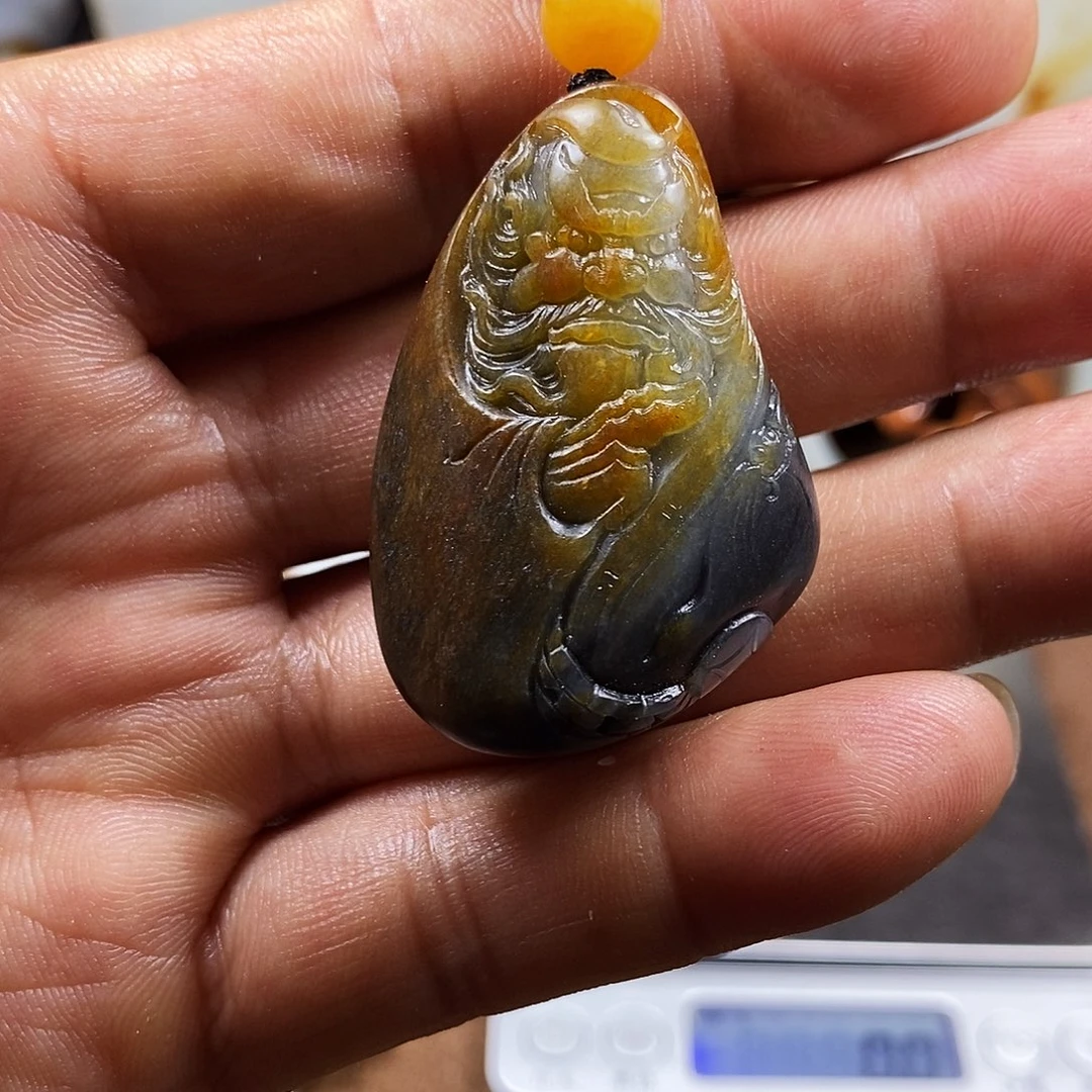 和田玉未镶嵌挂件