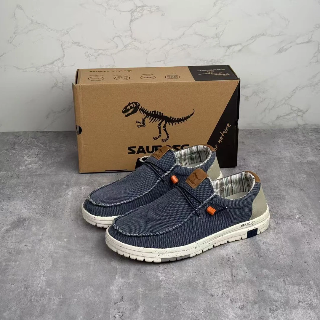 外贸高端轻便透气软底舒适休闲布鞋