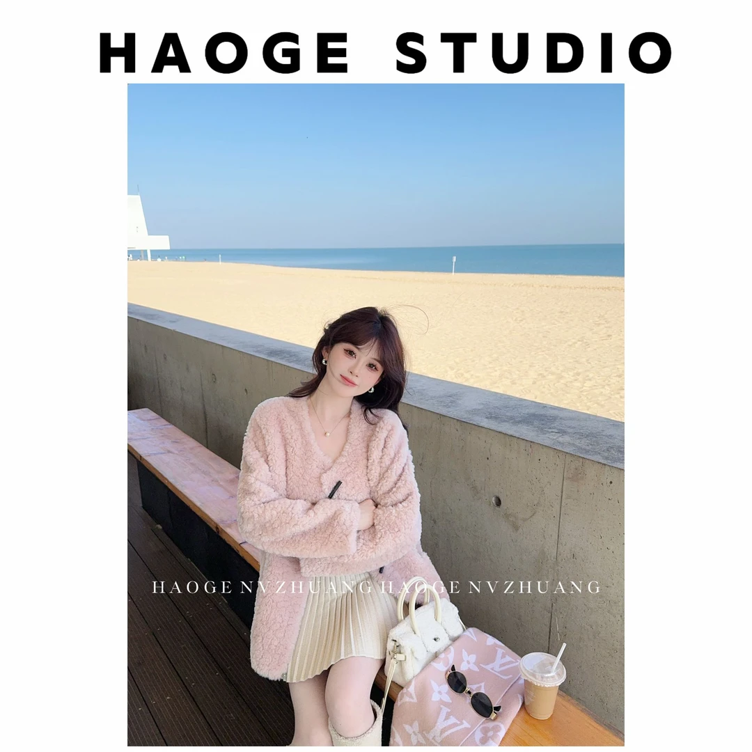 浩哥严选●明洞欧尼HGQ5WT3407A外套预短款甜美秋冬时尚保暖百搭款