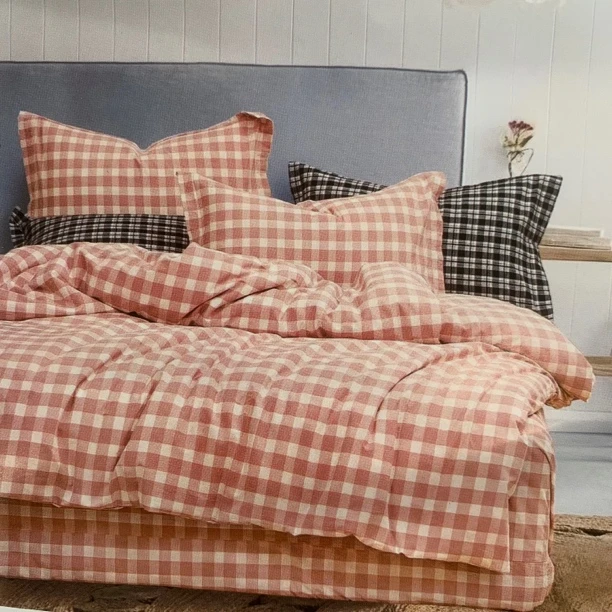 色织天然水洗棉四件套