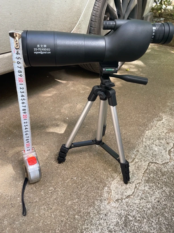 米文牌高倍ED 25-75倍大口径望远镜送手机拍照夹送100cm支架观鸟