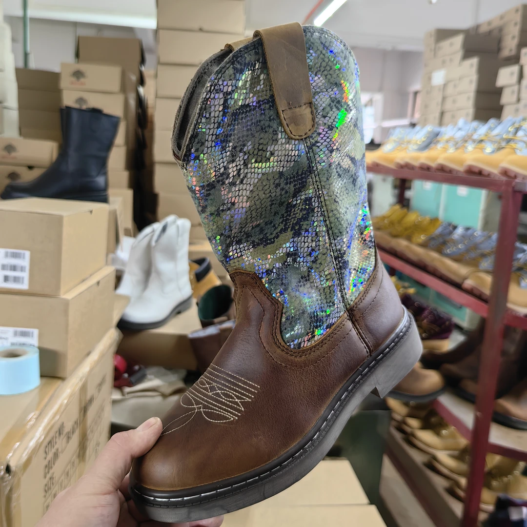 福利清货杂款性价比男女靴西部牛仔靴子骑士马靴牛皮工作蒙古靴