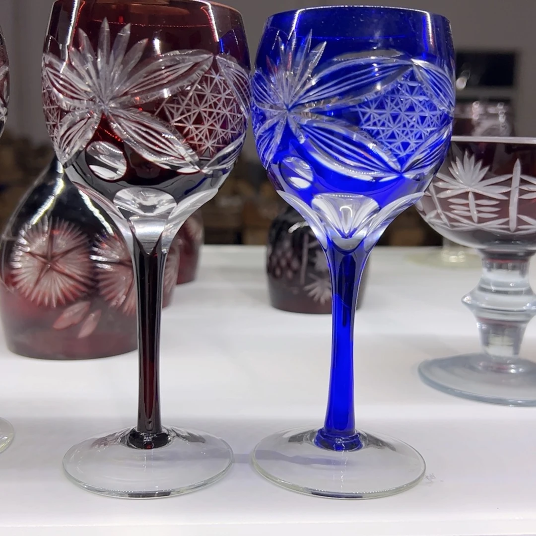 *****水晶玻璃平底款微瑕二个