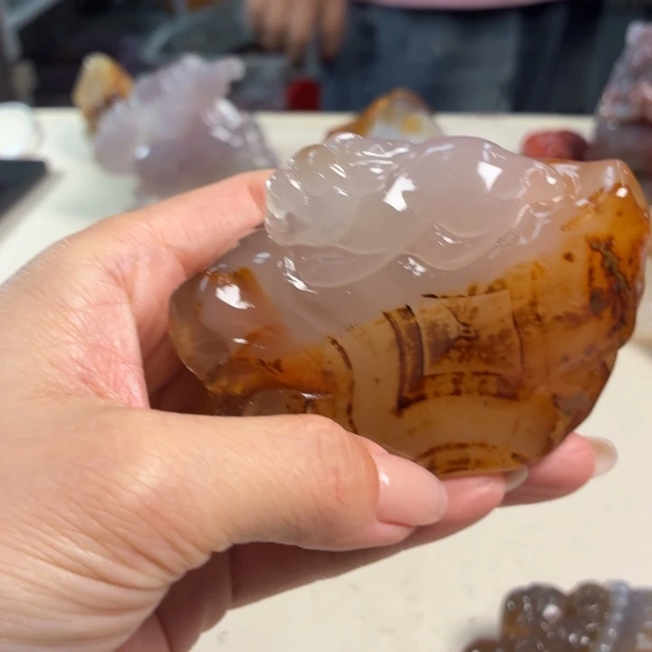 玛瑙/玉髓未镶嵌吊坠(不含链)