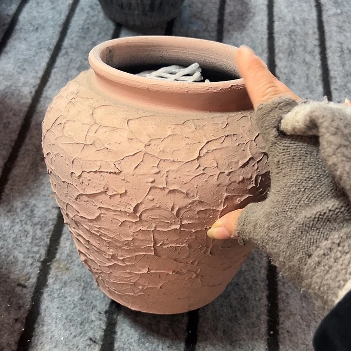 浮雕盆默认打孔高20口14