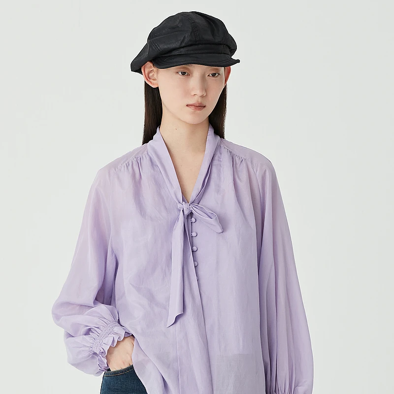 【艾钱钱精选】AUM衬衣女士春夏时尚通勤百搭休闲宽松衬衫M1DE11419