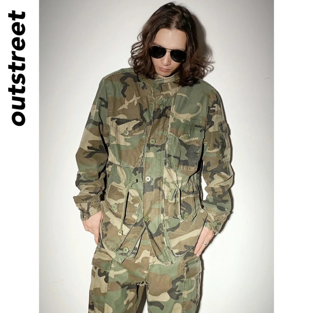 美式复古M65经典款四丛迷彩风衣外套夹克休闲户外硬汉冲锋衣男潮