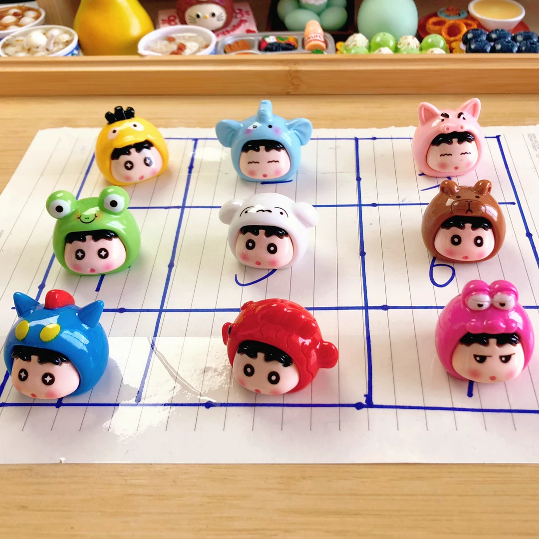 【九宫格+许愿+对对碰】蜡笔小新树脂潮玩diy