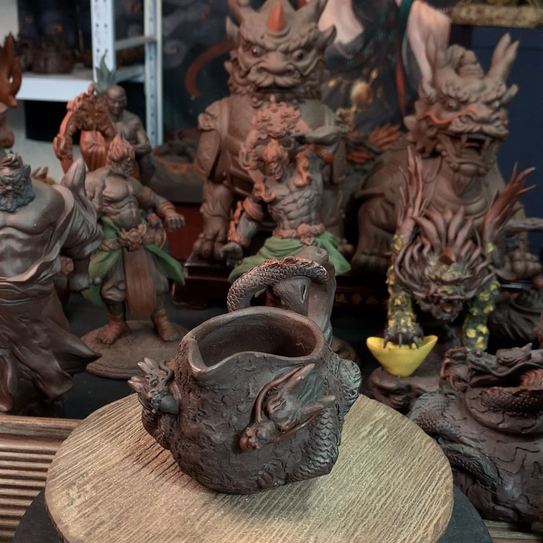 【闪购商品】紫砂全手工制作工艺制作工艺中**峰
