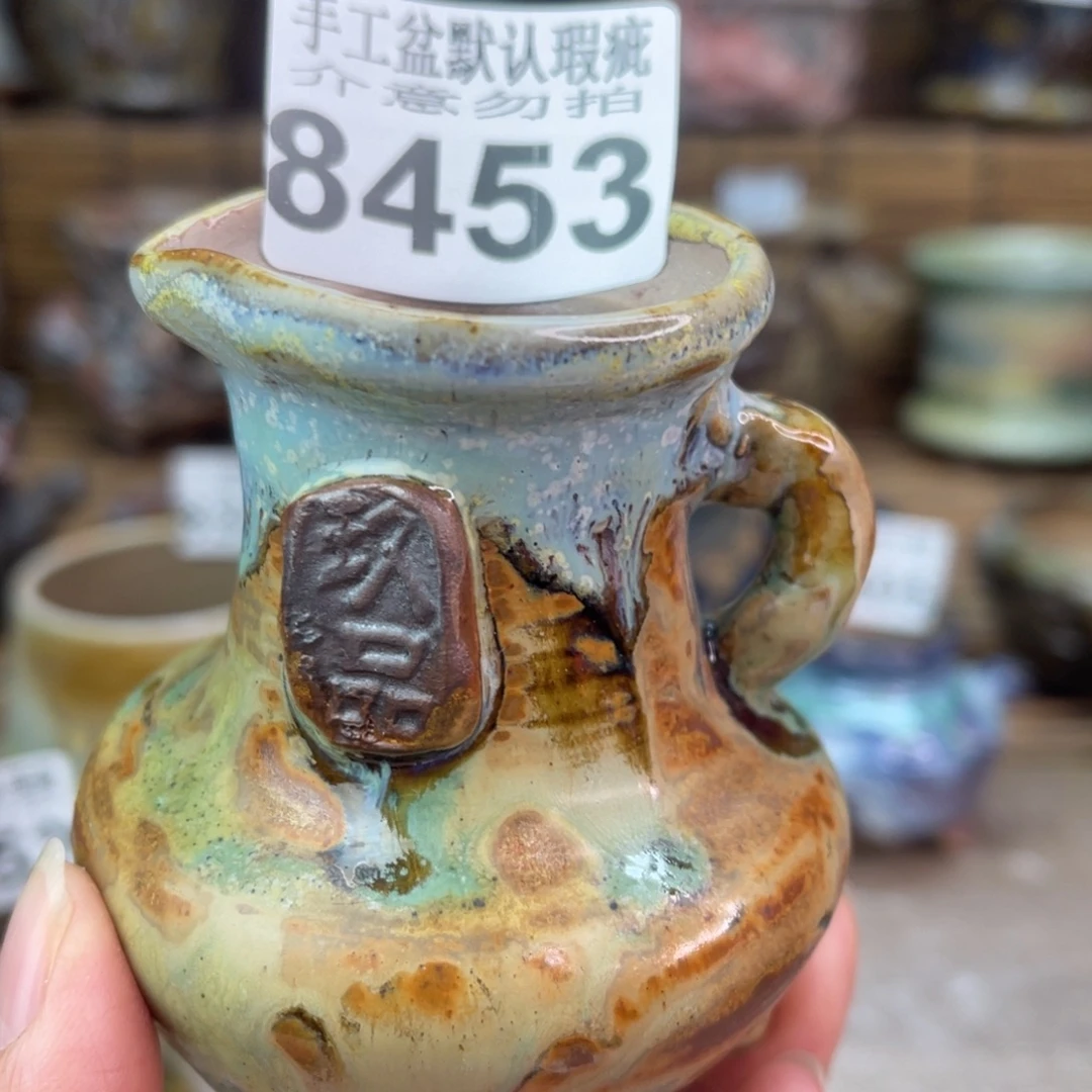手工花盆默认瑕疵完美者勿拍