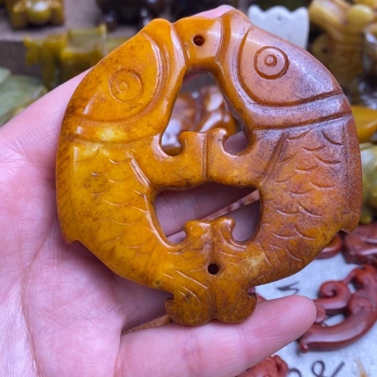 蛇纹石玉未镶嵌颈饰126