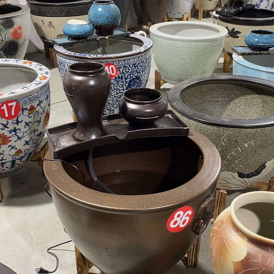 用***8景德镇陶瓷鱼缸景德镇陶瓷看直播间下单