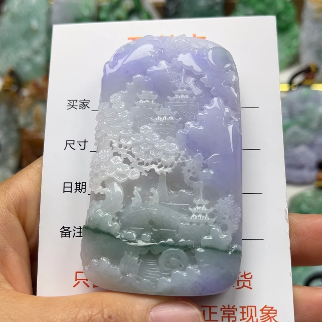 翡翠未镶嵌颈饰吊坠